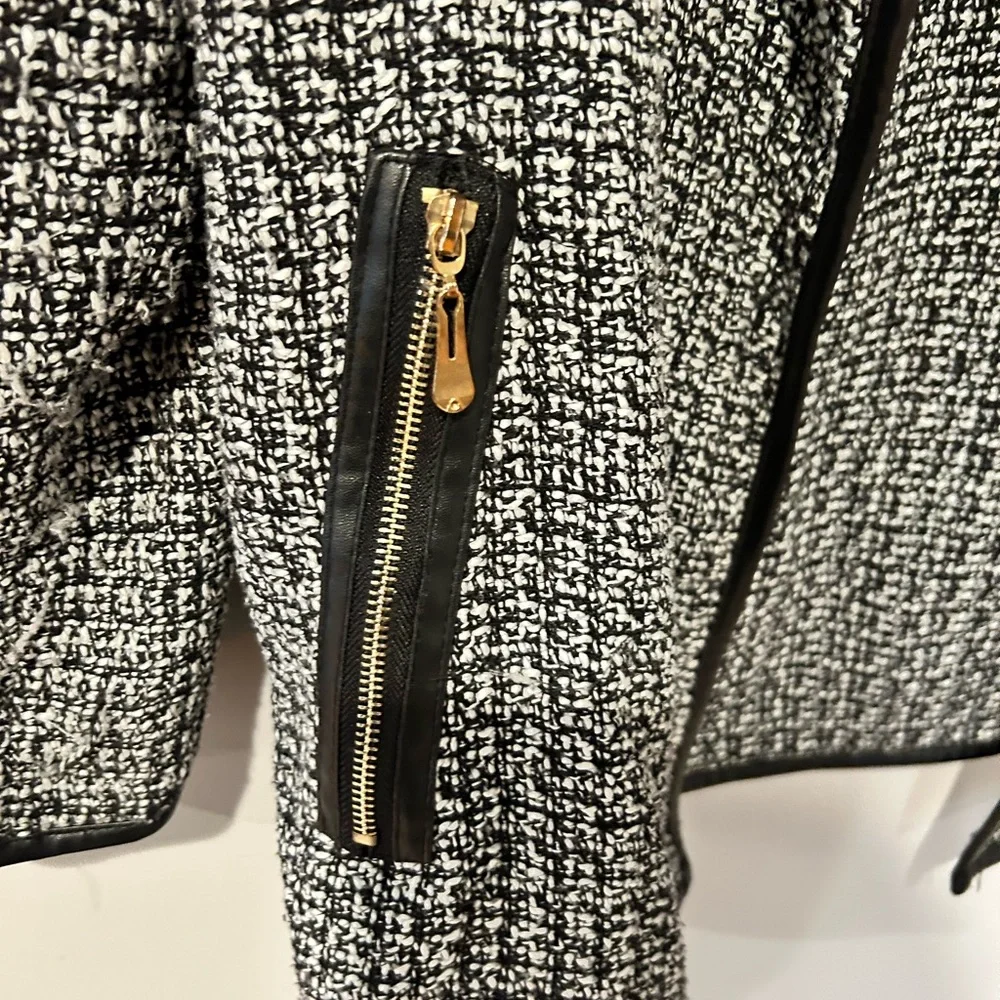 Black and white tweed blazer - Picture 2 of 3
